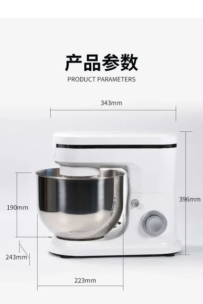 Small Home Automatic Kitchen Machine 220V Bread Mixer Dough Mixer Aid Commercial Stand Spiral Mixer Robot Cake.Stand 220V