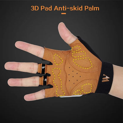 WEST BIKING Sports Bike Gloves Half Finger Men Women MTB Cycling Gloves Running Fitness Gym Riding Motorcycle Bicycle Gloves