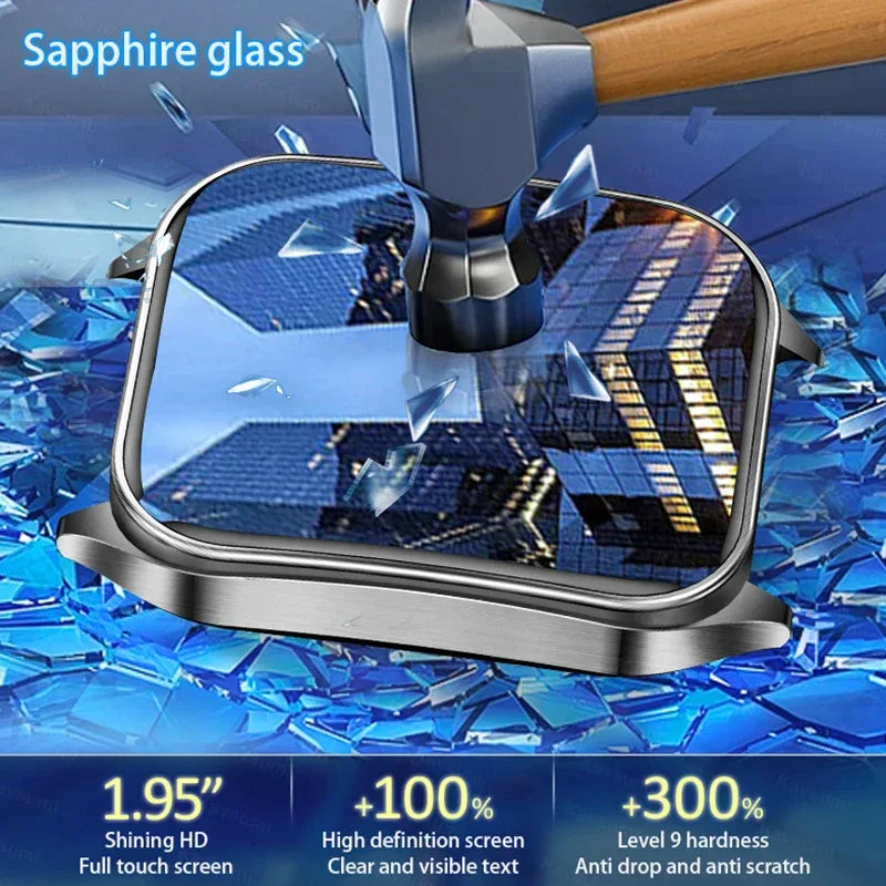 New 650nm Dual probe laser Health Smart Watch ECG+PPG Blood pressure Uric Acid Blood lipids AMOLED Physical therapy Smartwatches