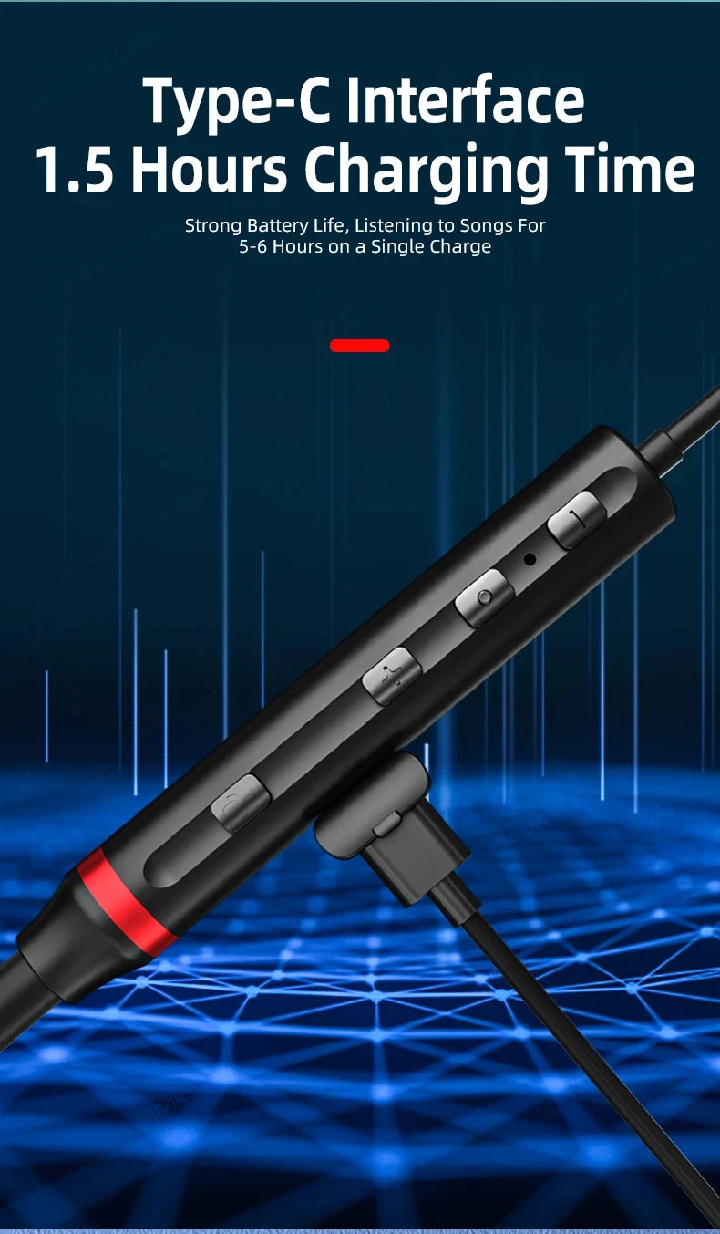 100% Origial Lenovo HE05X Bluetooth Earphones Earphone Waterproof Earplugs HIFI Sound Magnetic Neckband Headset Sports Headphone