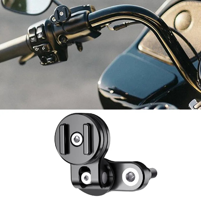 Phone Holder Stem Triple Tree Fork Mount Clamp Mobile Phone Stand Motorcycle Mirror Navigation Phone Support Handlebar Bracket