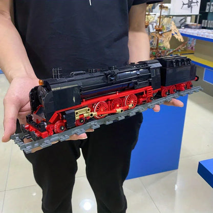 Track electric train city train model puzzle building block toy assemble and insert toy  gift