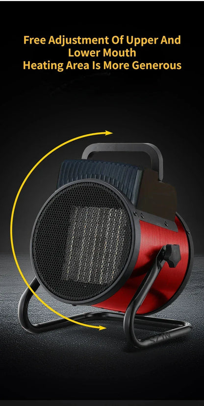 Industrial Portable Electric Heater Blower Natural Hot wind Adjustable Ceramic Heating Stove Radiator Thermal Air Warmer