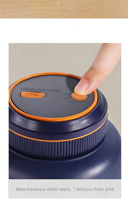 1300ML USB Rechargeable Portable Juicer, 46 Blades Fresh Fruit Mixer, Multifunctional Ice Crusher Smoothie Blender for Home