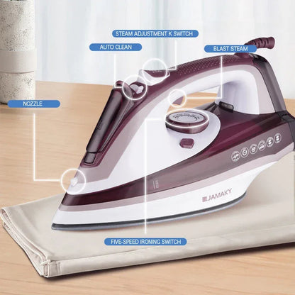 2500w High-power Steam Iron Household Electric Iron Steam Hand-held Small Ironing Clothes Dry And Wet Dual-use Electric Iron