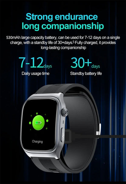 Sapphire Glass Air Pump Airbag Test Three High Smart Watches Men ECG Heart Rate Blood Pressure Health Tracker NFC Smartwatch