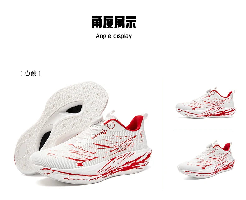 Fluorescence Running Shoes CarbonBoard Marathon Men Sports Casual Tenis Breathable Womens Comfortable Athletic Nonskid Sneakers