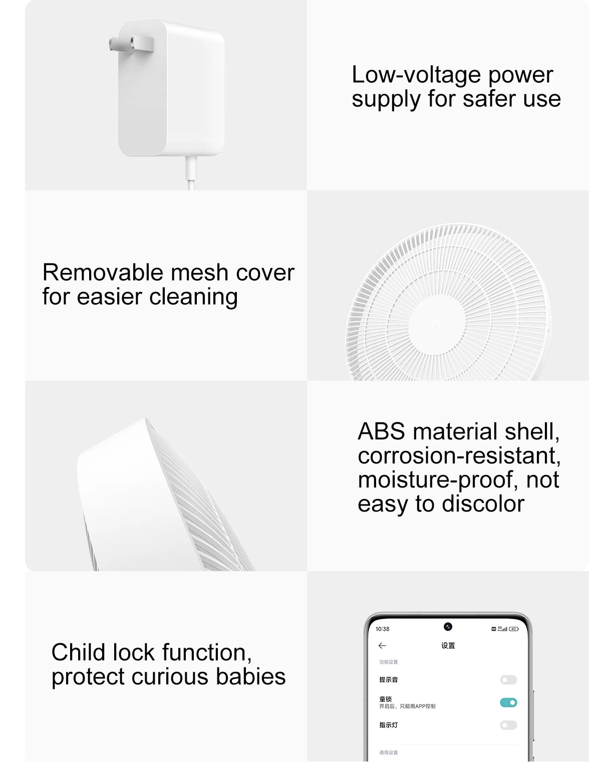 MIJIA DC Inverter Floor Fan Pro,Ultra-Thin Retractable,With Storage Box,Smart Standing Electric Fan,100 Air Flow Settings