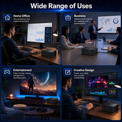 MINI Gaming PC Windows 11 Intel Core I9 10980hk 16GB 32GB RAM 1TB SSD WIFI 6 BT5.2 4K HD Mini Gaming Office Study PC