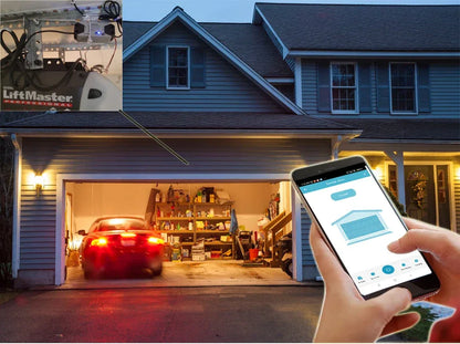 Wofea WiFi Smart Garage Door Opener Controller DC12/DC24V Works with Alexa Google Home 2.4G APP No Gateway Required