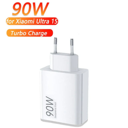 90W Fast Charger For Universal USB Charging Power Adapter USB To Type C Quick Charging Cable Accessories Wall USB Charger
