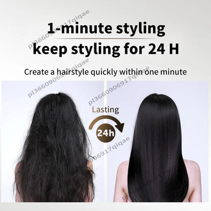 2 IN 1 Hair-care Airstrait Hair Straightener Hair Dryer Negative Ion Hair Styler Long-Lasting Styling Tool Hairdryer Machine