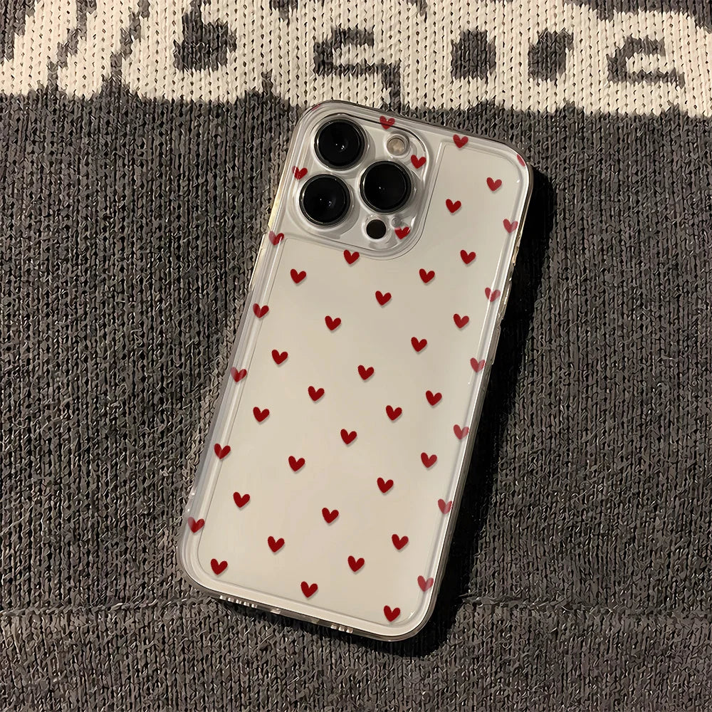 Luminous Love Case For iPhone 16 16E 15 11 12 13 14 Pro Max  For iPhone XR XS Max 8 Plus Back Cover