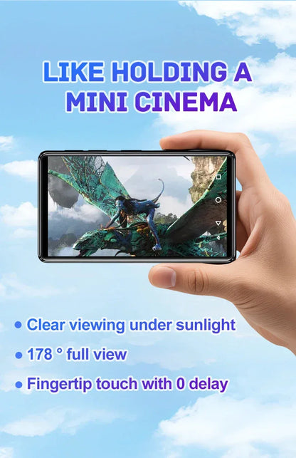 MP3 MP4 HIFI Stereo Player 3.97-inch 1080P HD Full-Screen Touch with Bluetooth and 2.4G/5G WiFi FM Radio Recording Ebook