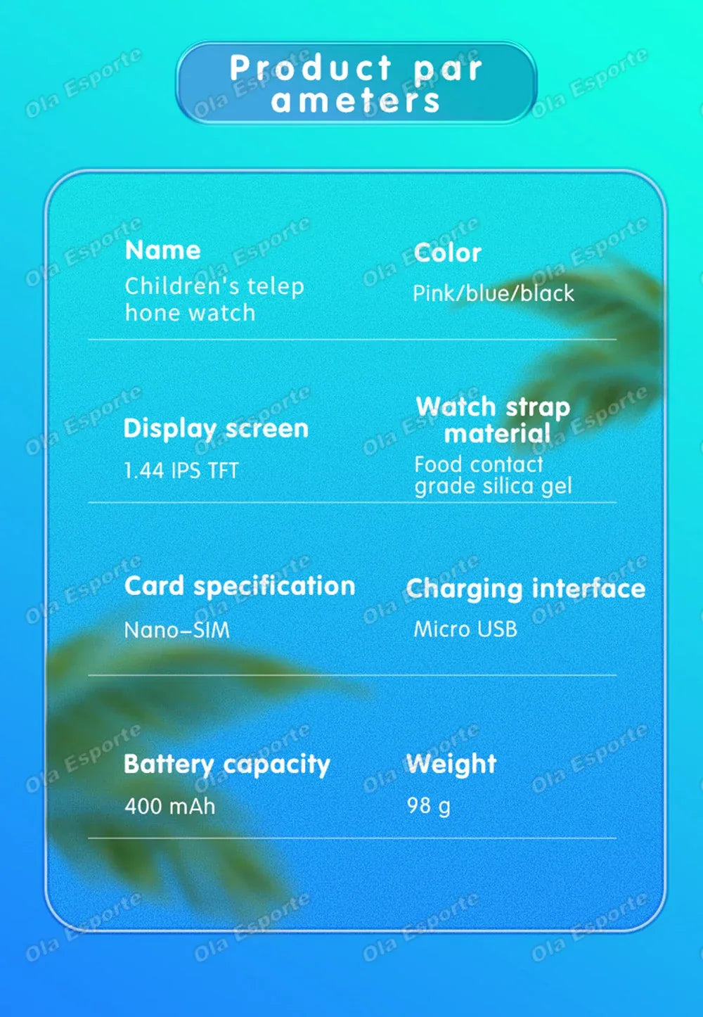 Kids Smart Watch 4G Sim Card 2G Internet SOS LBS Location Call Child SmartWatch Camera Waterproof Watch Phone For Boys Girls