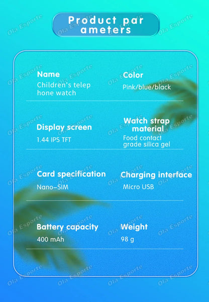 Kids Smart Watch 4G Sim Card 2G Internet SOS LBS Location Call Child SmartWatch Camera Waterproof Watch Phone For Boys Girls