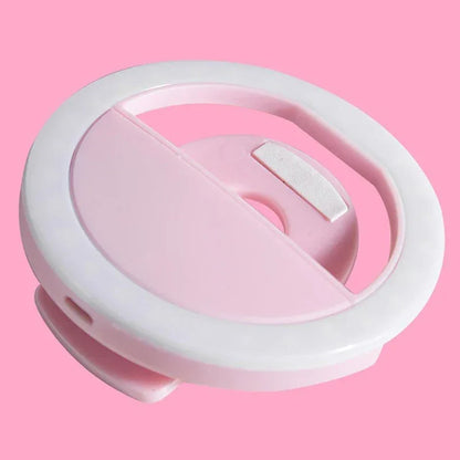 USB Charge LED Selfie Ring Light Mobile Phone Lens For Phone Selfie Light