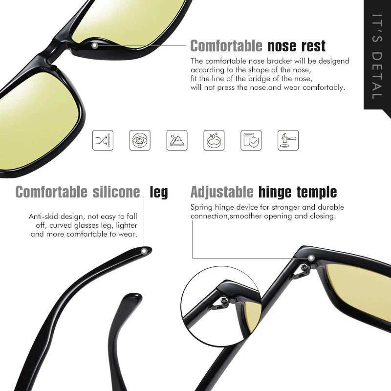 Fashion Blue-Light Shifting Sunglasses Micro-Rivet Design for Driving & Urban Escape Anti-Glare Daily Travel Essentials
