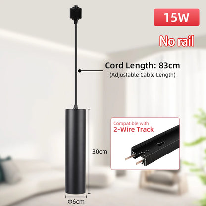 Led Track Light GU10 Spotlight 110V 220V Track Pendant Indoor for Home Decor Kitchen Bedroom Ceiling Lamp Fixture Track Lighting