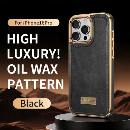 Business Retro Leather Back Case For iPhone 17 Pro Max / 17 Air For Magsafe Magnetic Magnets Shell