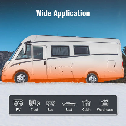 SucceBuy Bluetooth Diesel Air Heater 12V 2KW Diesel Heater with Remote Control and LCD Diesel Parking Heater for RV Trailer Boat