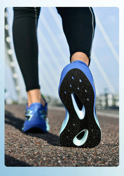 Men's Running Shoes Jogging Breathable Mesh Cushioning Non-Slip Outdoor Casual shoes Couple Trainer Race Sneakers Off-road Shoes