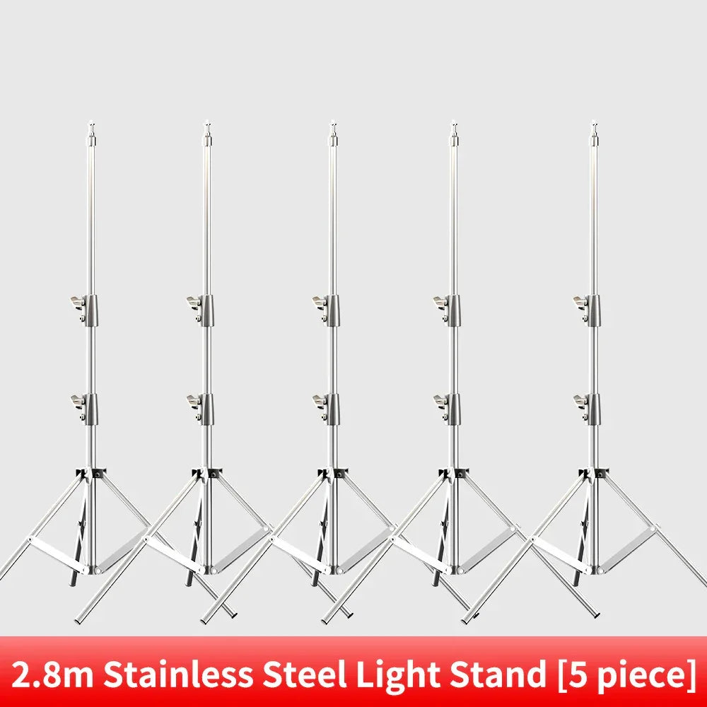 290cm Air Pressure Tripod Bearing 10kg for Camera Stainless Steel Light Stand For Ring Light Live Youtube and Photography Soft
