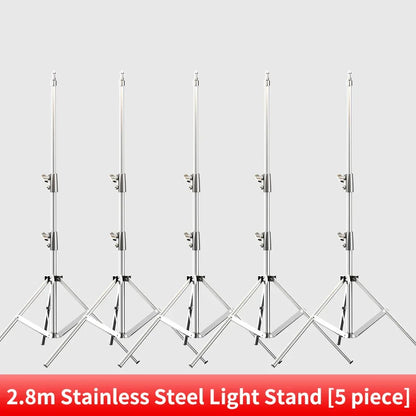 290cm Air Pressure Tripod Bearing 10kg for Camera Stainless Steel Light Stand For Ring Light Live Youtube and Photography Soft