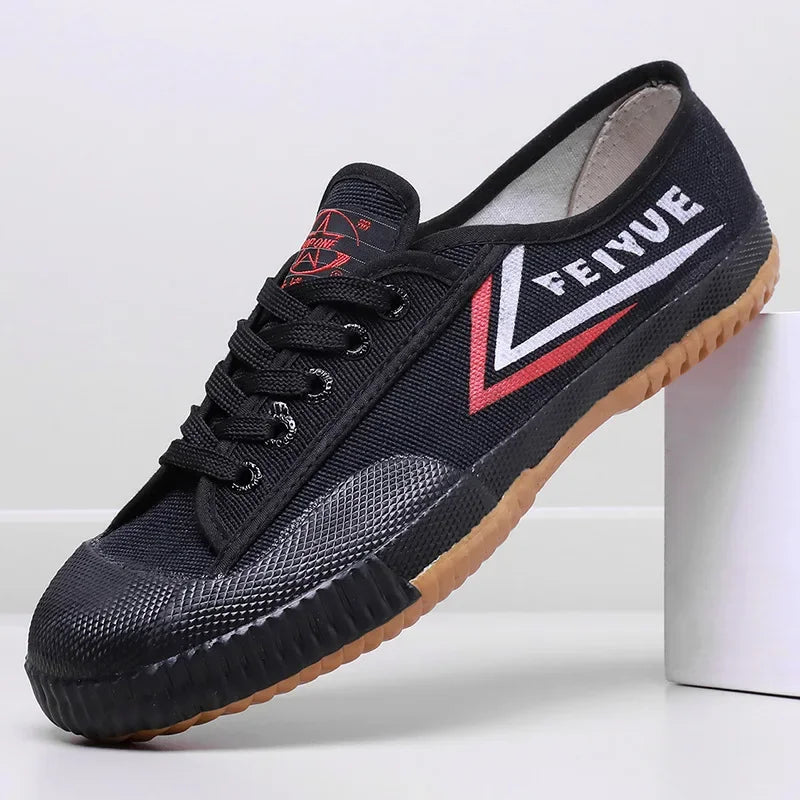 New Men's Canvas Shoes, Men's and Women's Kung Fu Martial Arts Shoes, Men's Training Sports Shoes, Lace Up Soft Soled Shoes
