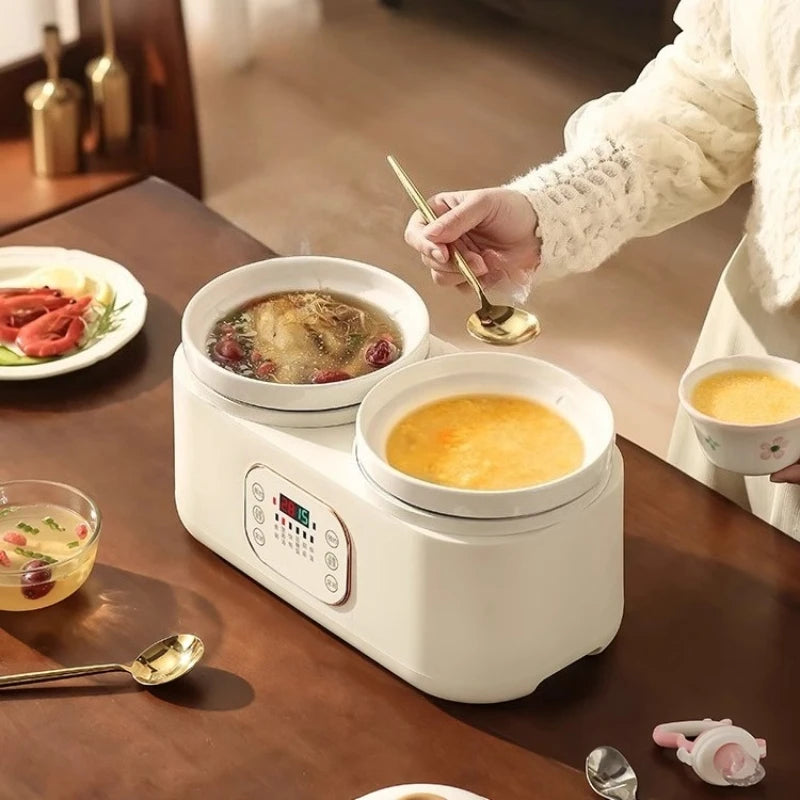 Ceramic Electric Stew Pot Porridge Cooker Porridge Stew Pot Electric Casserole Household Automatic Stew Pot Самогонный Аппарат