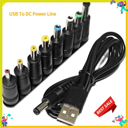 USB To DC Power Line 6.3/5.5/4.0/3.5 Circular Hole Fan Sound Desk Lamp Toy Cleanser Charging Line  Extension Cord Power Cord