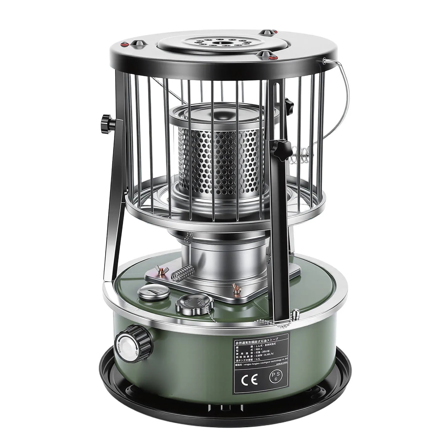 Kerosene Heater Adjustable Height Non Electric Portable 2 in 1 Stove Heater for Camping Garage Adjustable Height Kerosene Heater