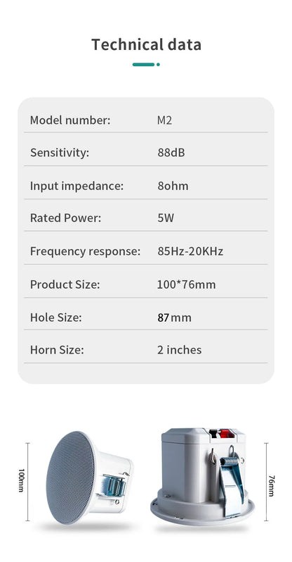 Home Background music player system audio in wall power amplifier bluetooths TF USB FM radio AUX controls panel ceiling speakers