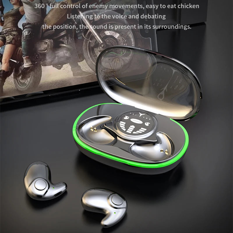 Invisible Sleep Earphones Bluetooth 5.3 Headphones IPX5 Waterproof Noise Reduction Earbuds Touch Control Wireless Headsets
