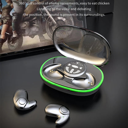 Invisible Sleep Earphones Bluetooth 5.3 Headphones IPX5 Waterproof Noise Reduction Earbuds Touch Control Wireless Headsets