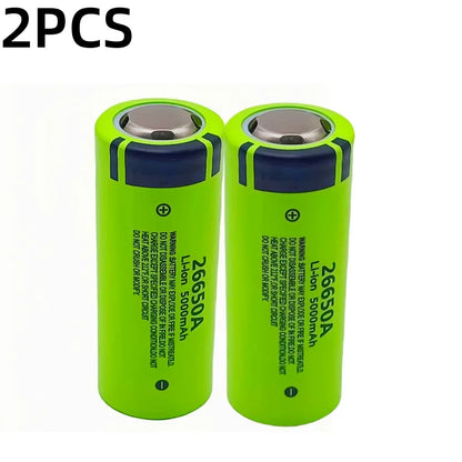 100% brand new,original,high-quality,true capacity 26650A 5000mAh 3.7V lithium-ion rechargeable battery 26650 flashlight