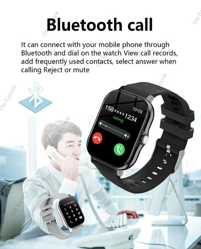 2026 New Smart Watch For Android IOS 1.83Inch Color Screen Bluetooth Call Blood Oxygen/Pressure Monitoring Smart Watch Women Men