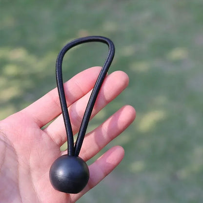 50/10pcs Bungee Ball Tarps Canvas Tarpaulin Flagpole Ties Cord Ends Elastic Rope Lace Fixed Boat Pole Camping Tent Accessories