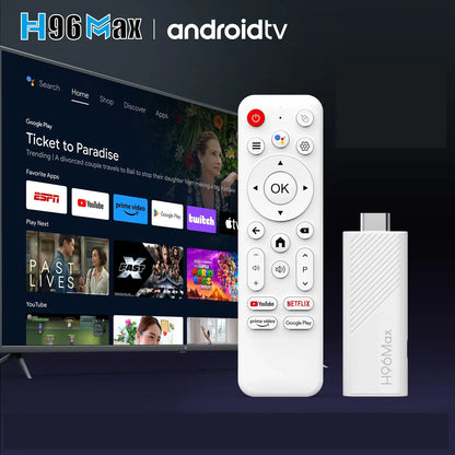 H96 Max H313 Android TV Stick Allwinner Quad Core 4K Video Wifi6 Voice Assistant Smart TV Box