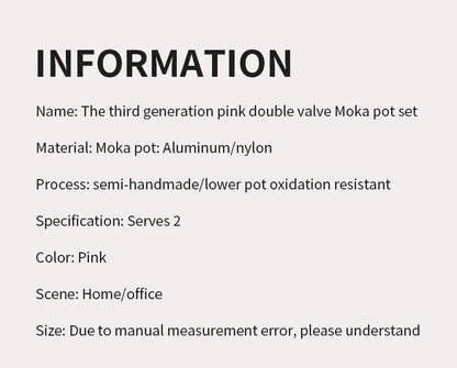 Bincoo Double valve Moka Pot Electric Stove Set Coffee Pot Household Italian Espresso Machine Mocha Pot Barista Accessories 220V