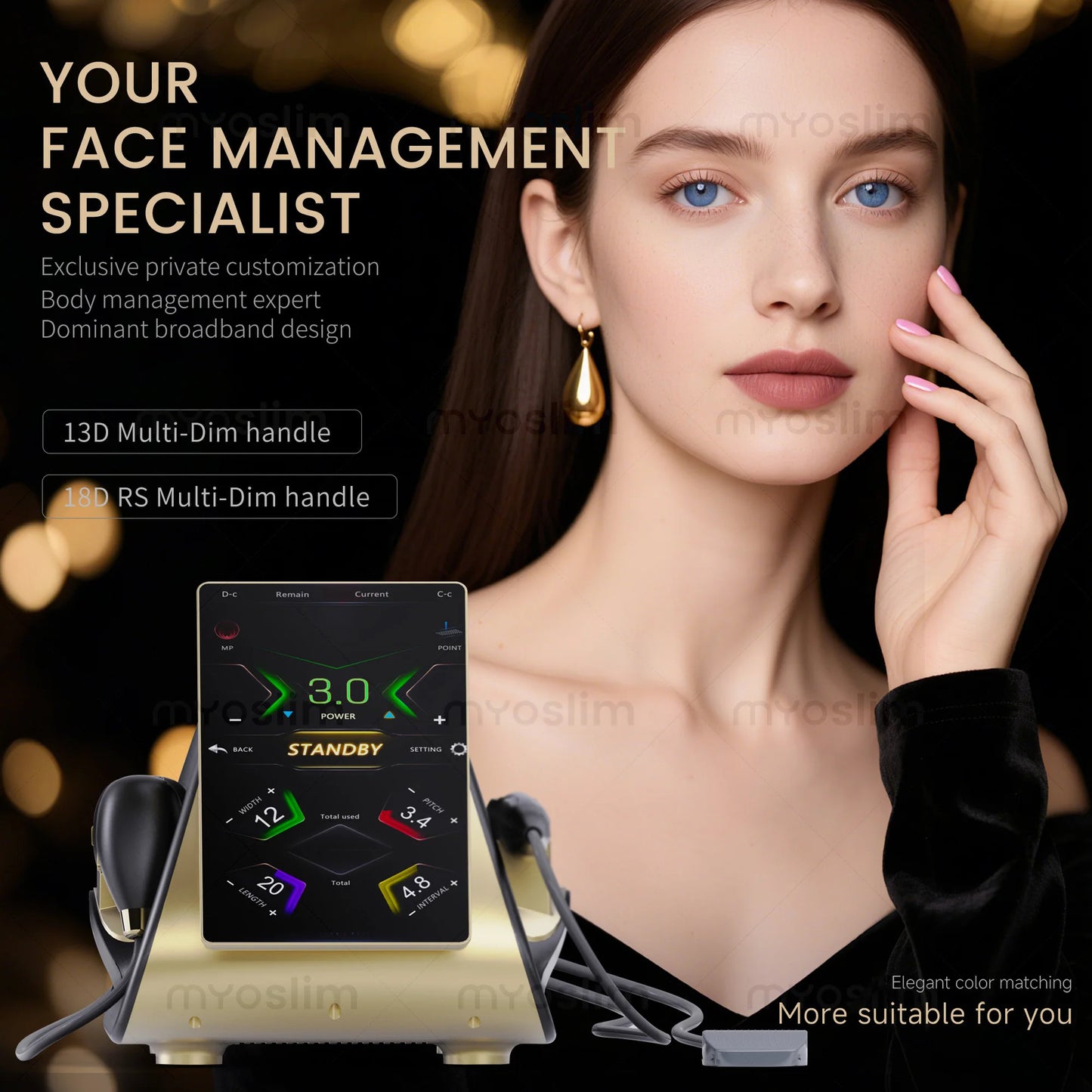 22D MAX Hifu skin rejuvenation facial lifting skin firming anti-aging beauty machine, suitable for salons