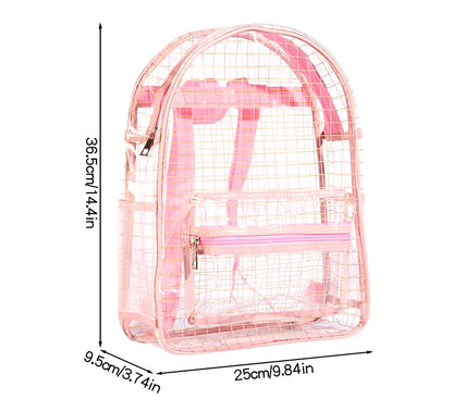 Transparent PVC Student Durable Lightweight Backpacks Used for Learning, Travel and Outdoor Activities