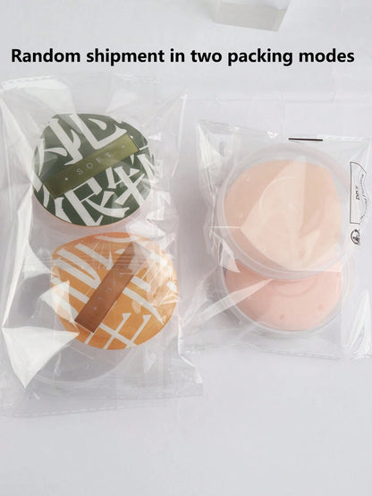 1/2Pcs Soft Non-Eating Foundation Sponge Puff High Density Bouncy for Flawless Makeup Wet Dry Use Available