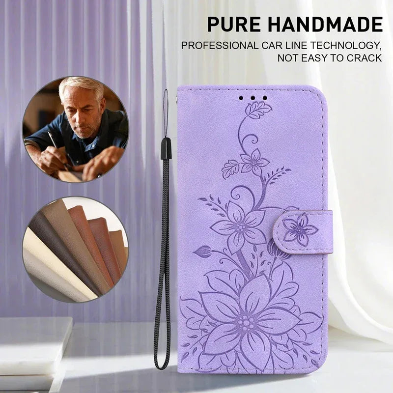 For Xiaomi Redmi 13 Case Solid Color Leather Flip Phone Case for Xaomi Redmi 13 Cover Redmi13 13C 5G Wallet Card Slots Etui