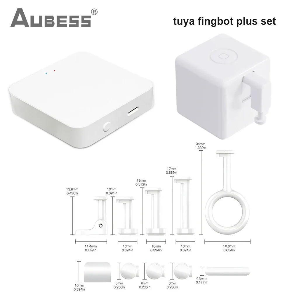 Tuya Zigbee Fingerbot Plus Smart Fingerbot Switch Button Pusher Smart Life Timer Voice Control Support Bluetooth Alexa Google
