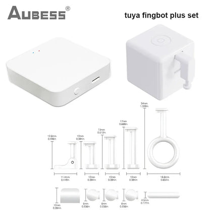 Tuya Zigbee Fingerbot Plus Smart Fingerbot Switch Button Pusher Smart Life Timer Voice Control Support Bluetooth Alexa Google