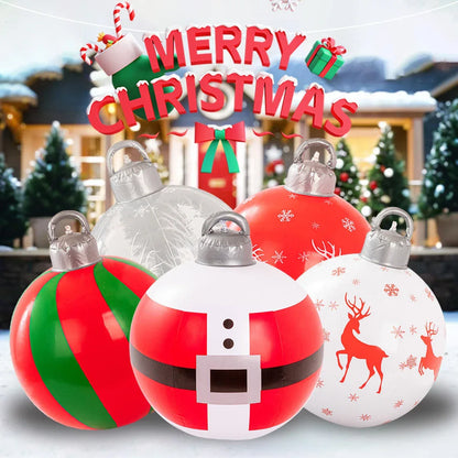 Multiple Styles Giant Inflatable Christmas Ball Home Outdoor Inflatable Decoration Christmas Snowman PVC Inflatable Decorated