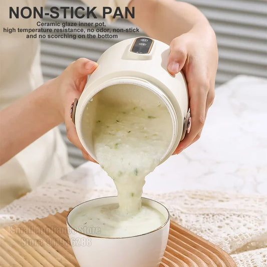 New Mini Rice Cooker Small 600ML Electric Cooker Multifunctional Electric Cooking Pot 12H Reservation Mini Hot Pot For Dormitory