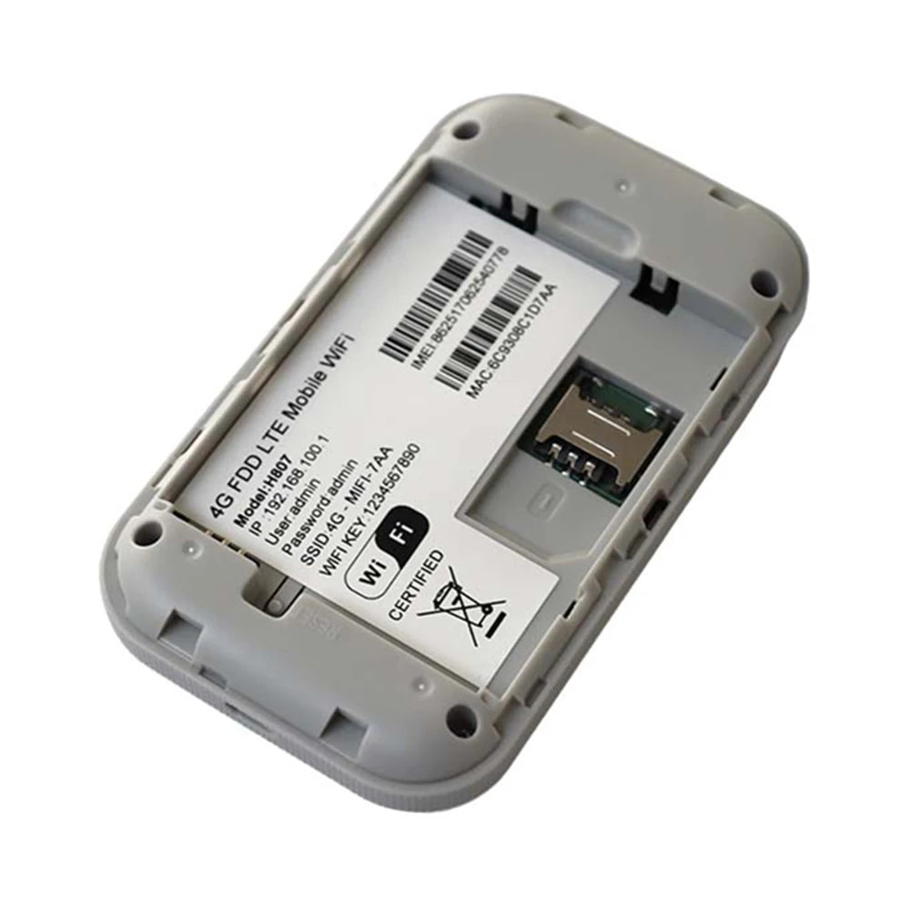 4G LTE Mini Outdoor Hotspot Sim Card Slot Wireless Router 2100mAh Portable Network Hotspot Device Colorful LED Display