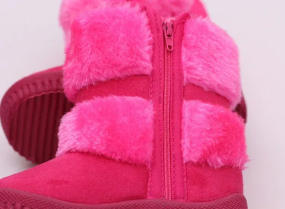 Girls Snow Boots 2019 Winter Comfortable Thick Warm Kids Boots Lobbing Ball Thick Children Autumn Cute Boys Boots Princess Shoes
